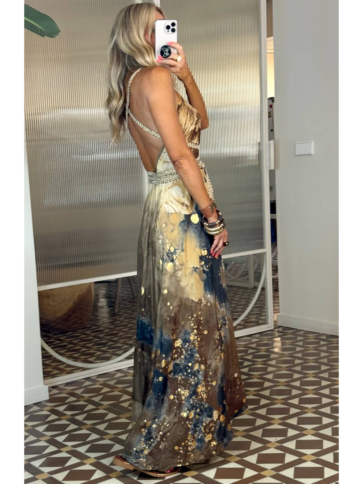 VESTIDO ABITARA BEIGE