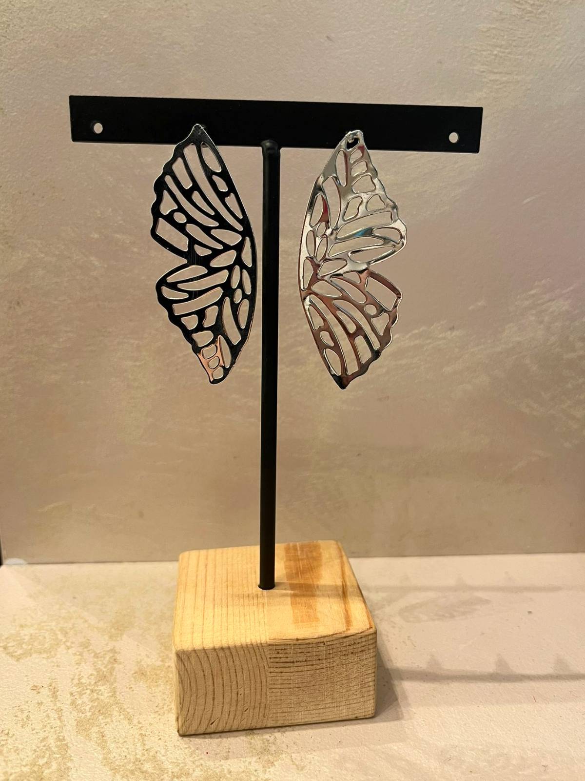 BOUCLES D'OREILLES AILÉES ARGENTÉES