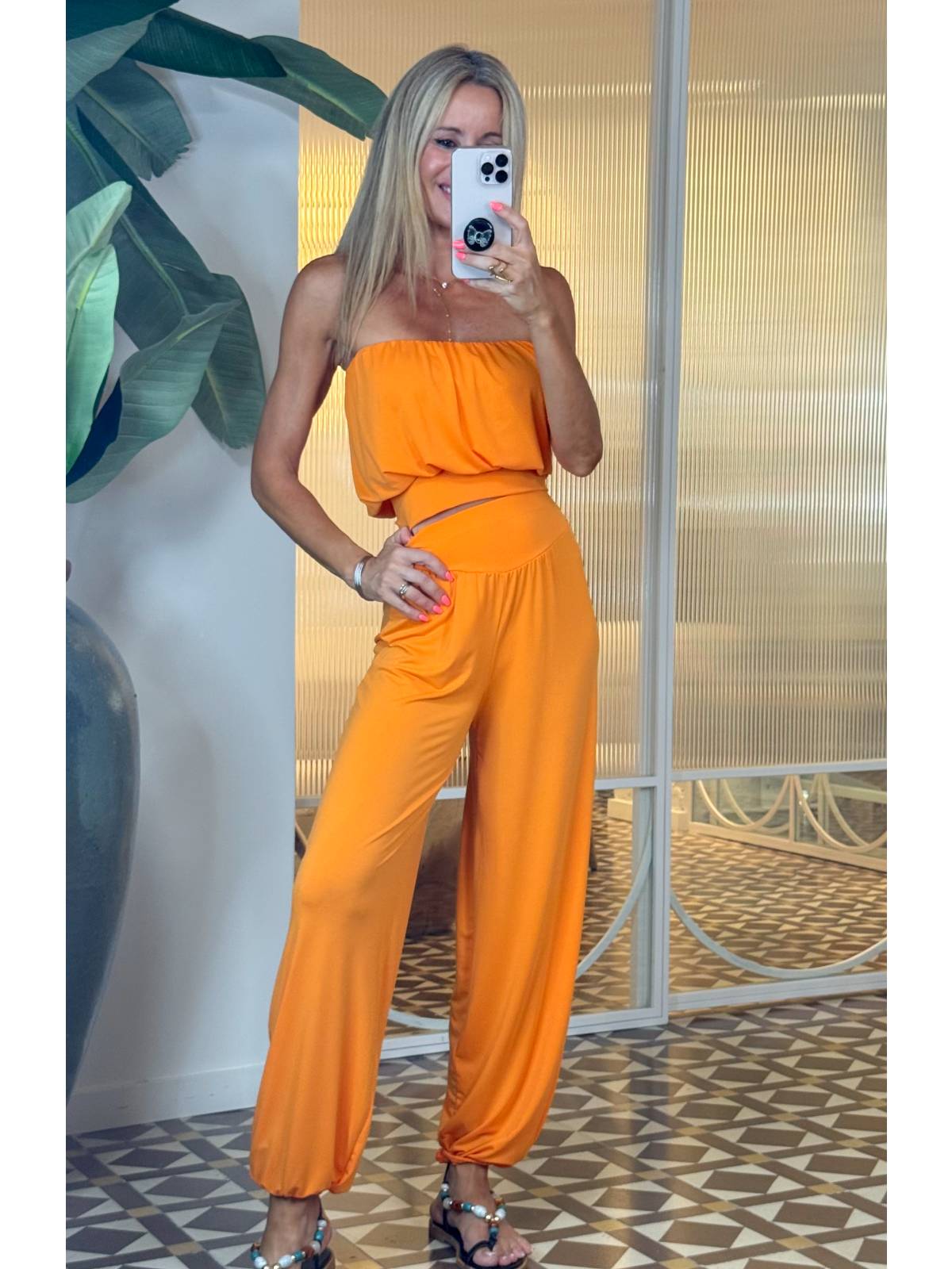 CONJUNTO ALAYNA NARANJA