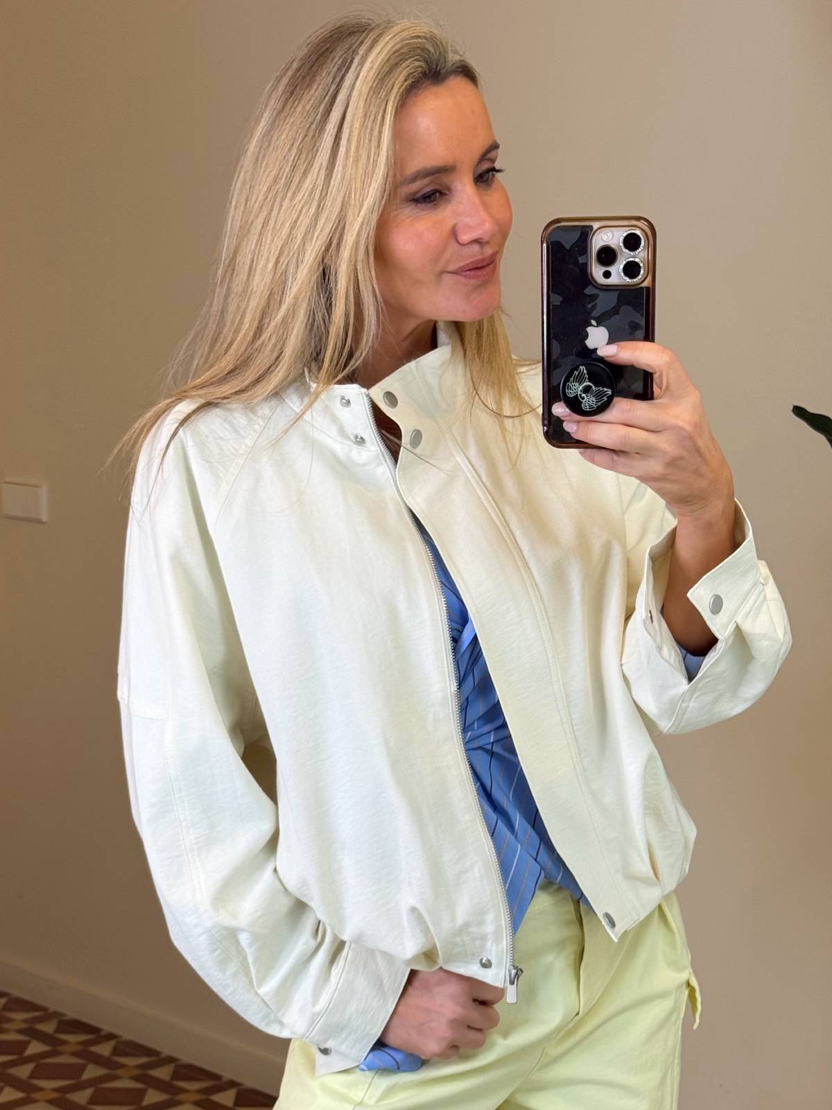 BOMBER LISS BEIGE