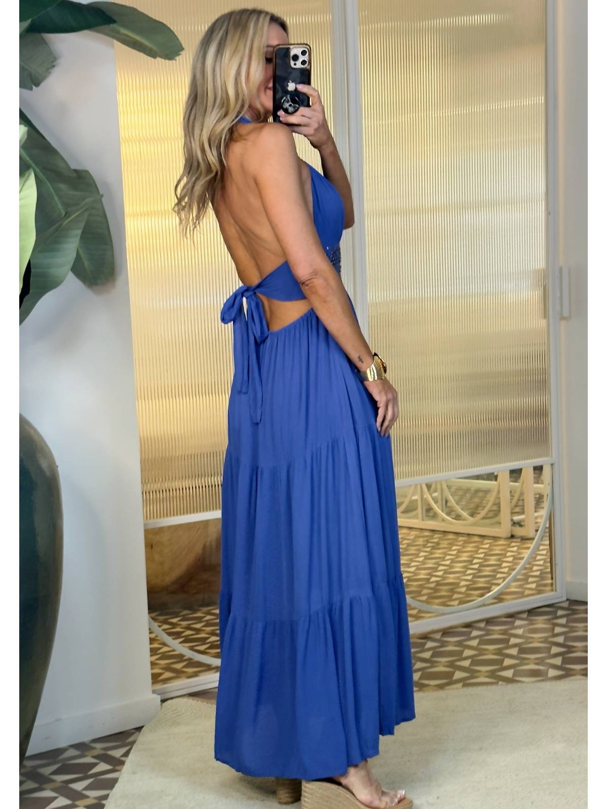 VESTIDO EGÍPCIO AZUL