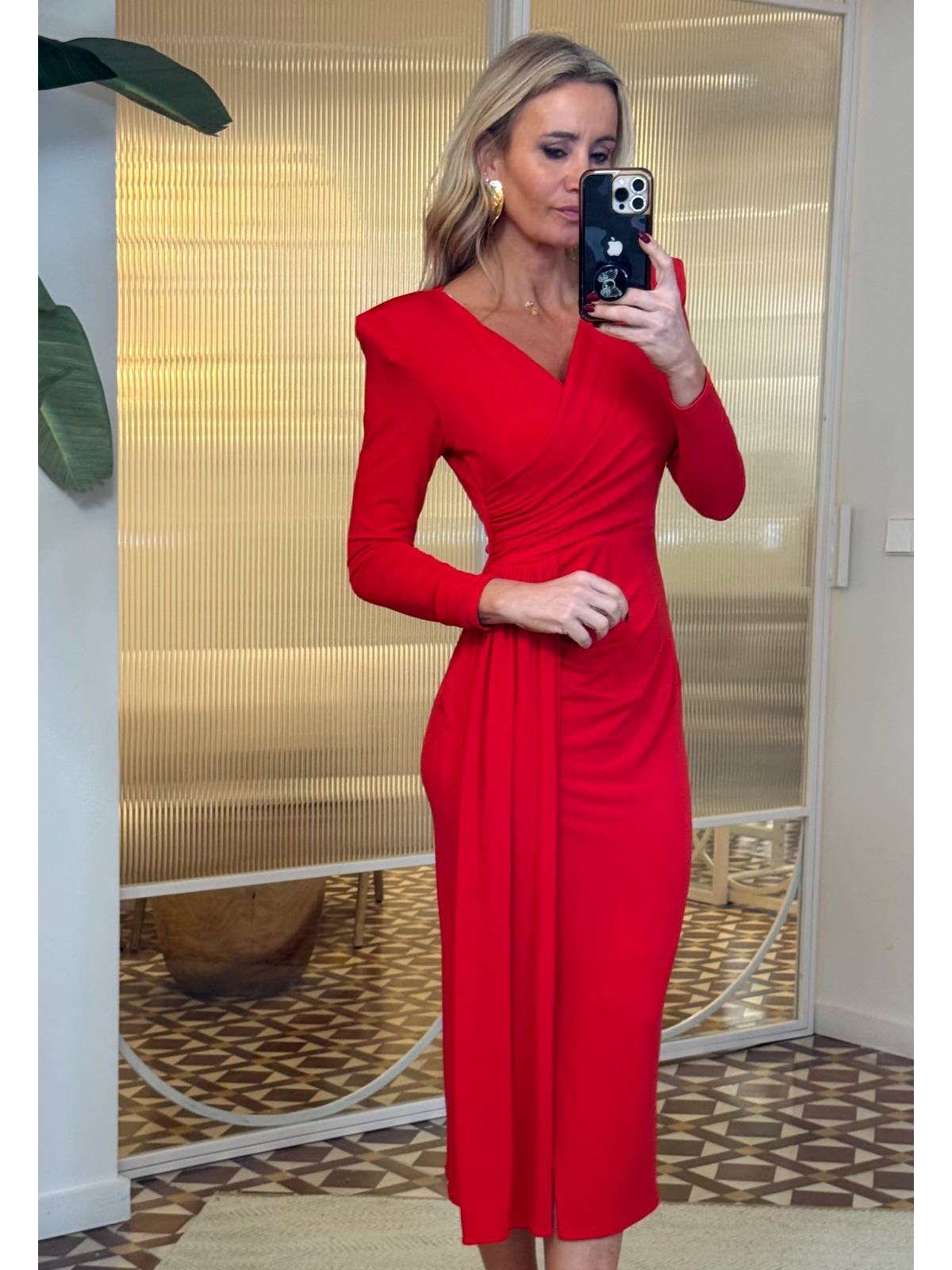 VESTIDO VERMELHO FARA