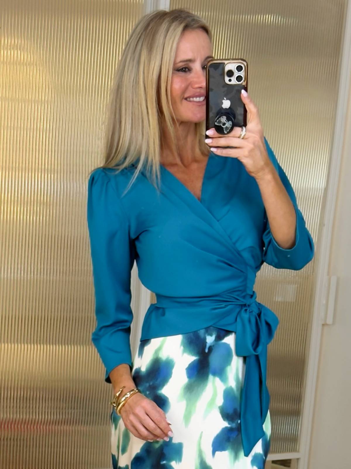 FREIA TURQUOISE BLOUSE