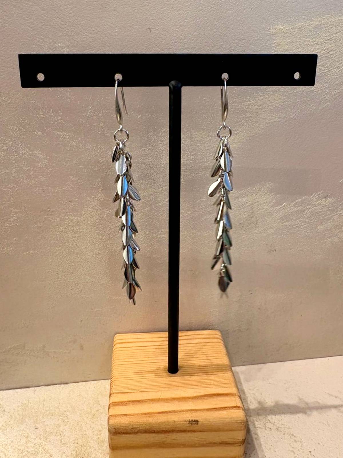 BOUCLES D'OREILLES EN GRAINES D'ARGENT