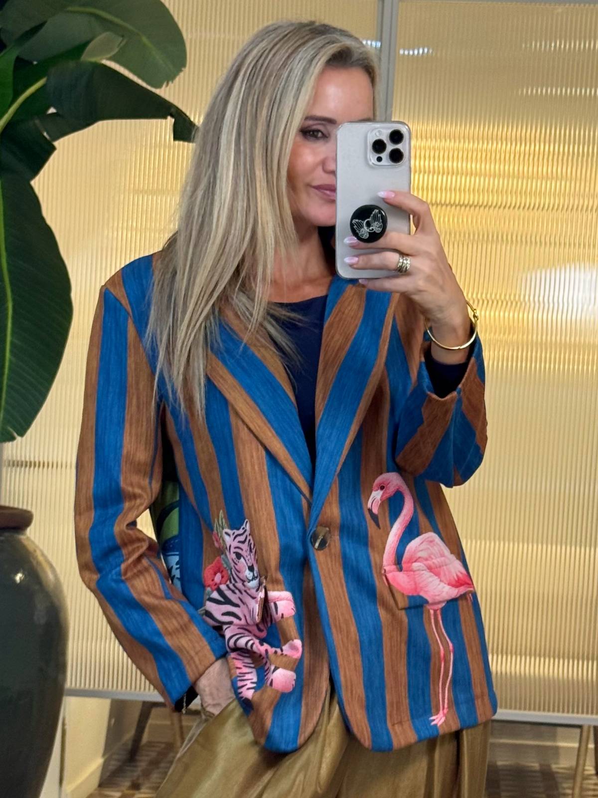 BLAZER SELVA MARRON AZUL