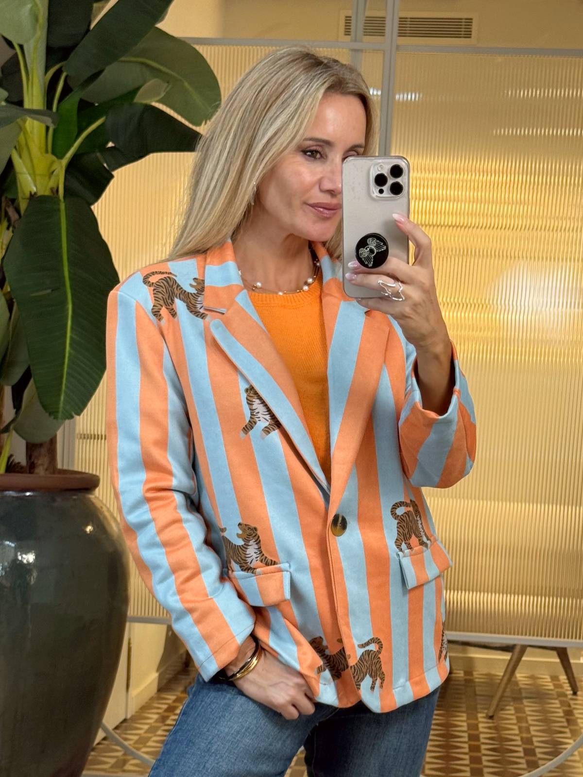 BLAZER SELVA AZUL NARANJA