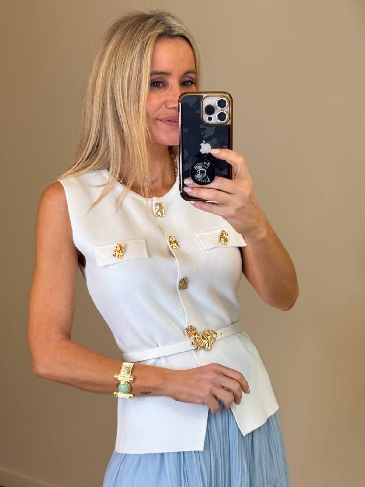 TOP SLEEVELESS WHITE