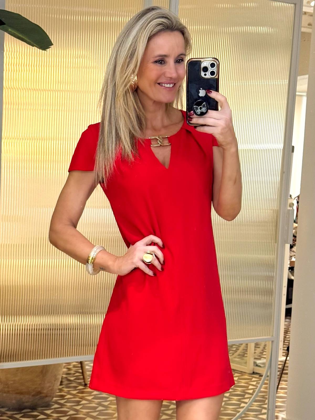 VESTIDO VERMELHO STEPHANE