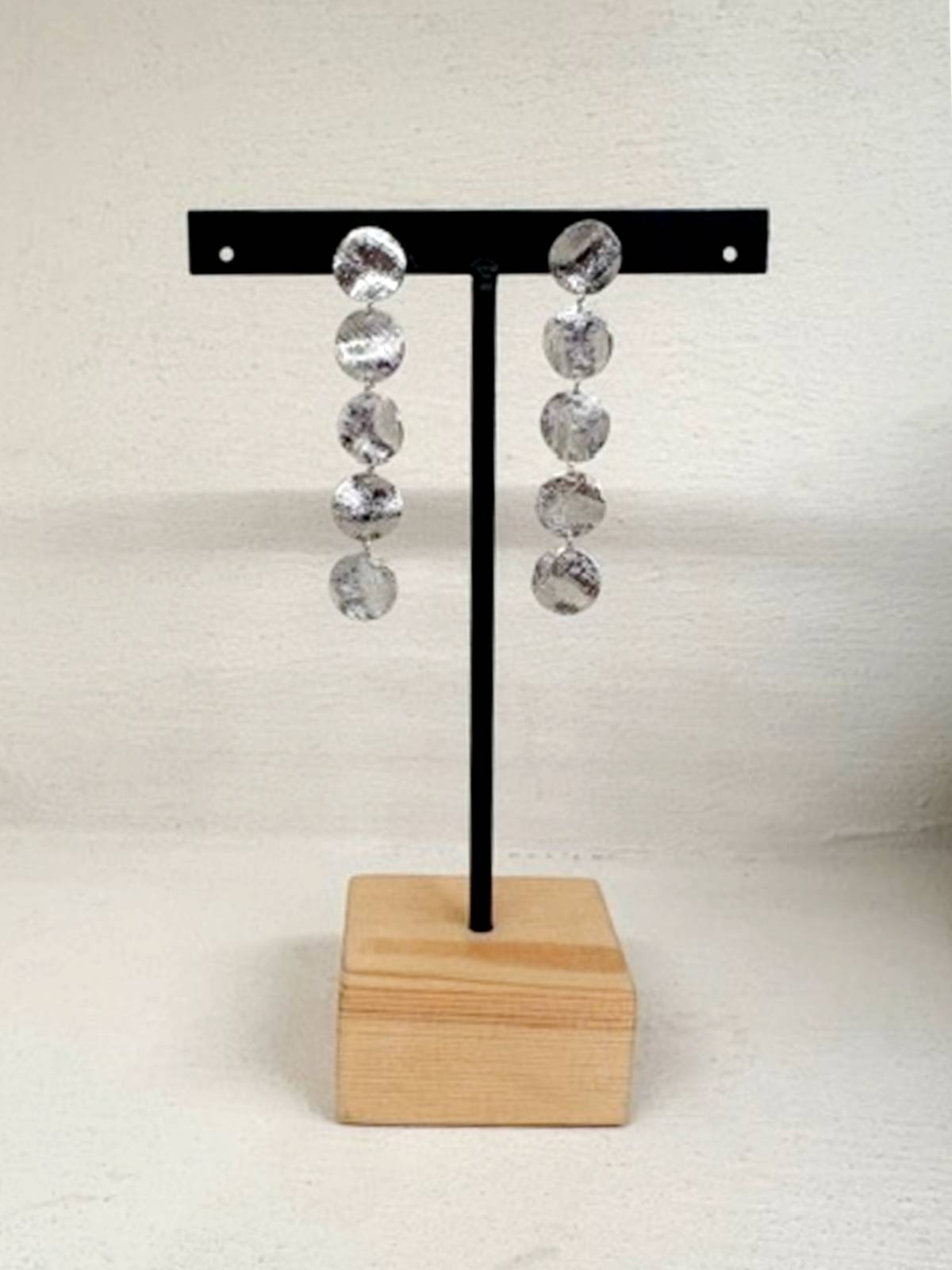 BOUCLES D'OREILLES EN ARGENT ET PIERRE