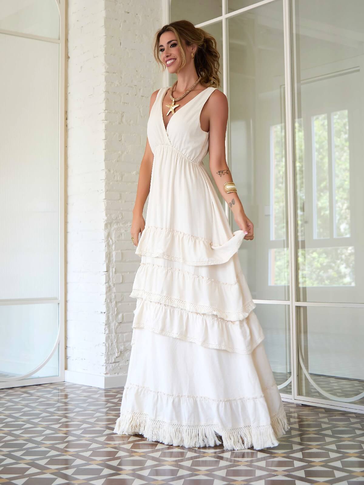 VESTIDO LEYRIN CAMALEÓNICA