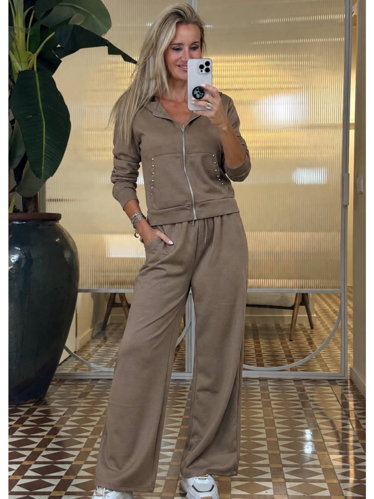 CONJUNTO ZENDA KAKI
