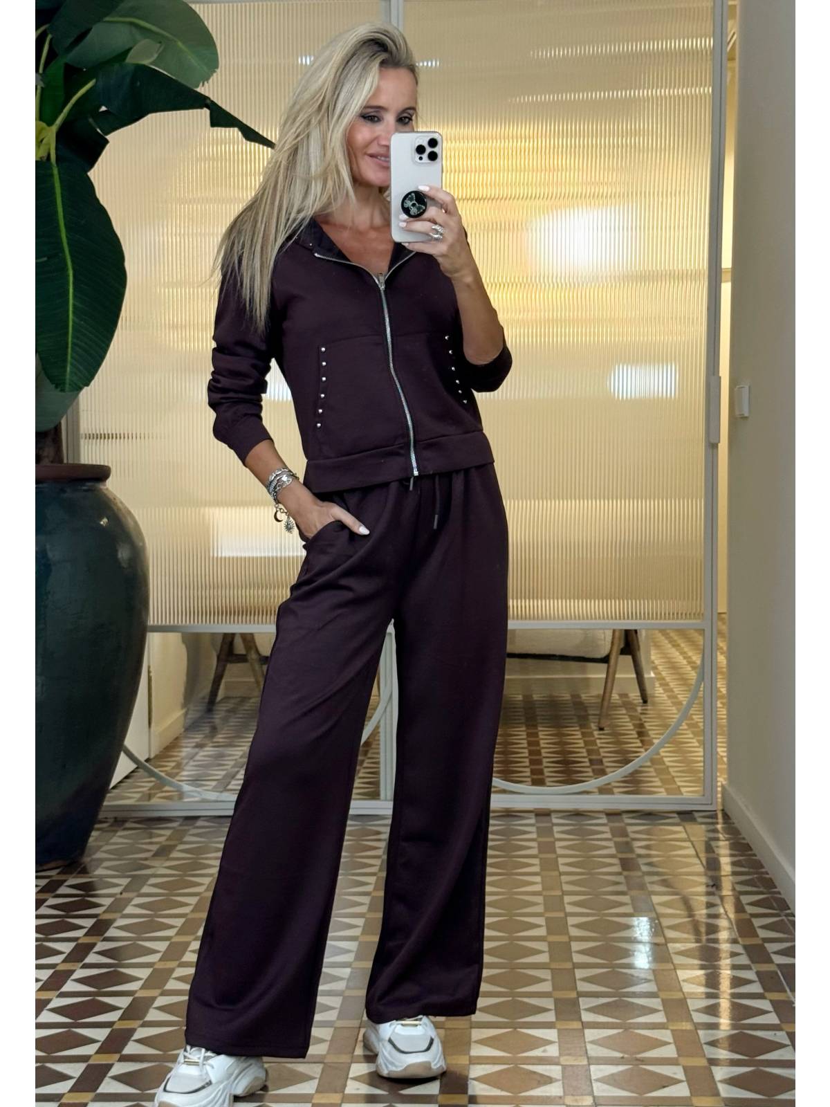 CONJUNTO ZENDA MARRON
