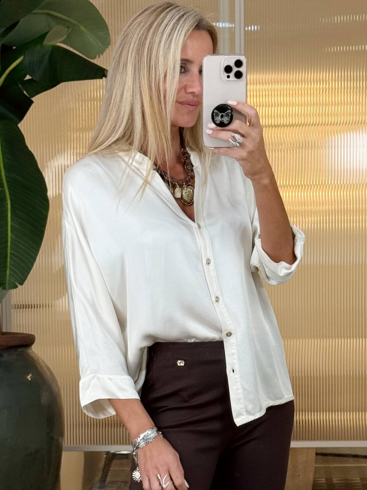 CAMISA CAMOMILLA CREMA