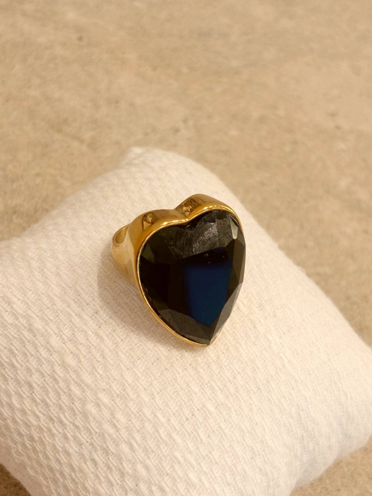 ANILLO CORAZÓN NEGRO
