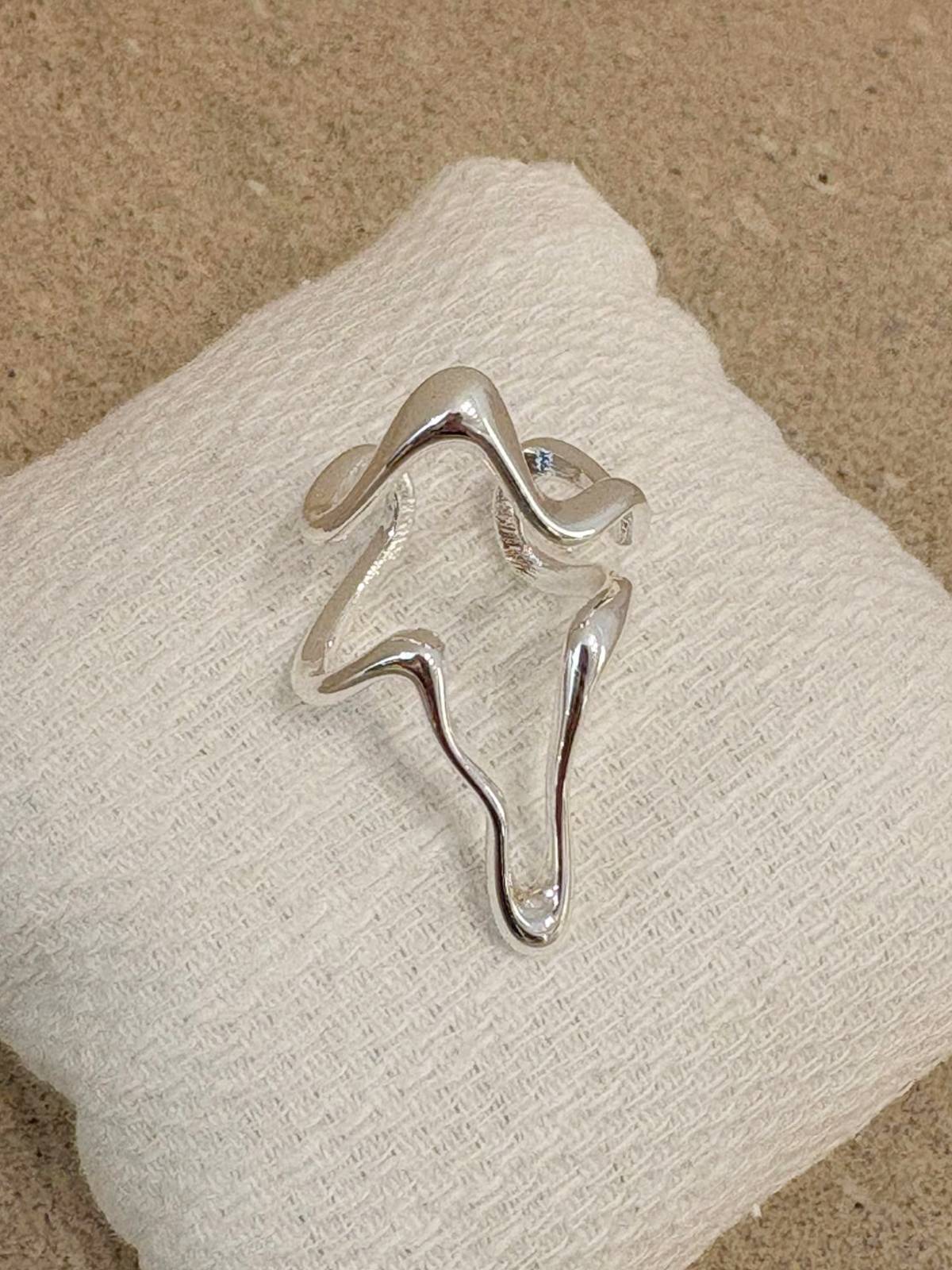 ANILLO GEOM PLATA