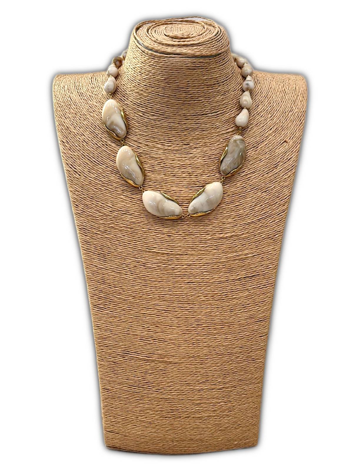 COLLAR PIEDRAS BEIGE