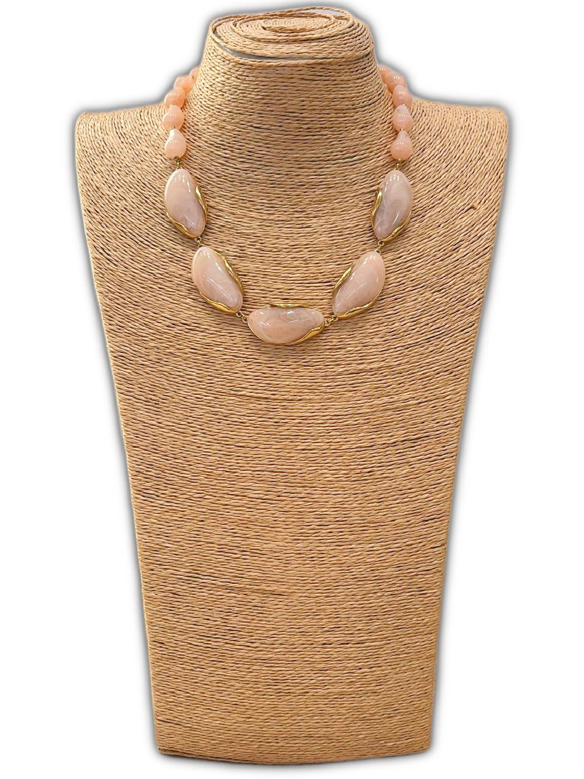 COLLAR PIEDRAS ROSA