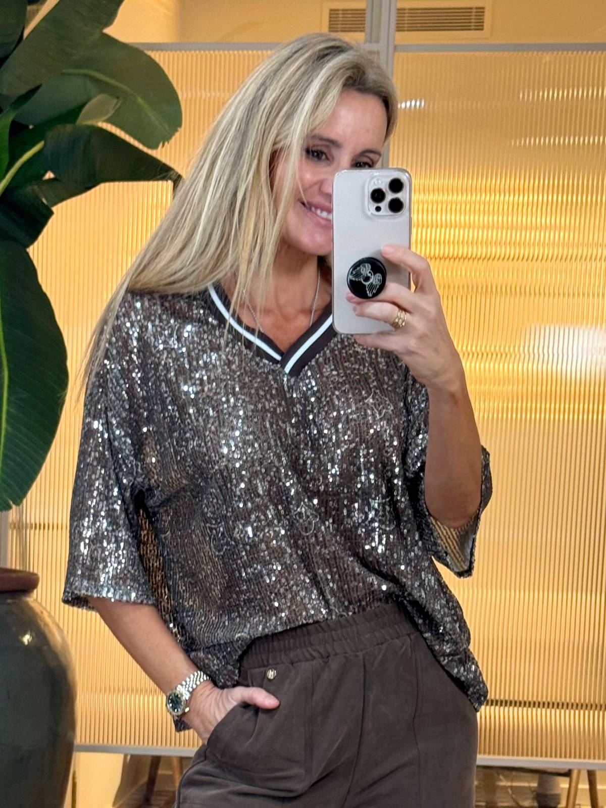 CAMISETA ZADEA MARRON